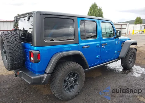 2024 Jeep Wrangler 4-Door Willys 4X4 from USA, damaged, VIN 1C4PJXDN8RW106765